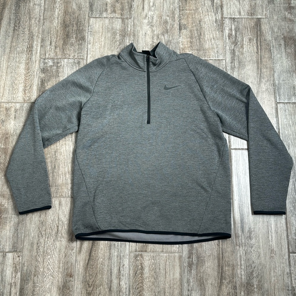 Men’s Nike Quarter Zip Dri Fit Sweater. L